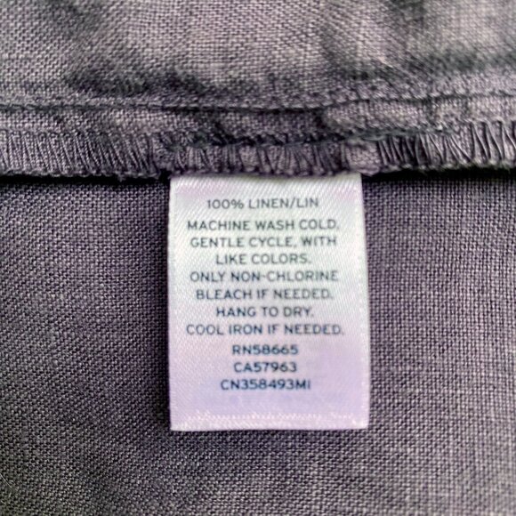 Caslon 100% Linen Gray Mini Skirt - Picture 6 of 6